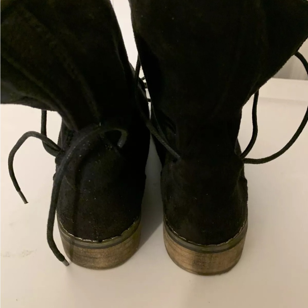 Chase + Chloe Black Suede Ankle Boots sz 8 - Picture 9 of 9